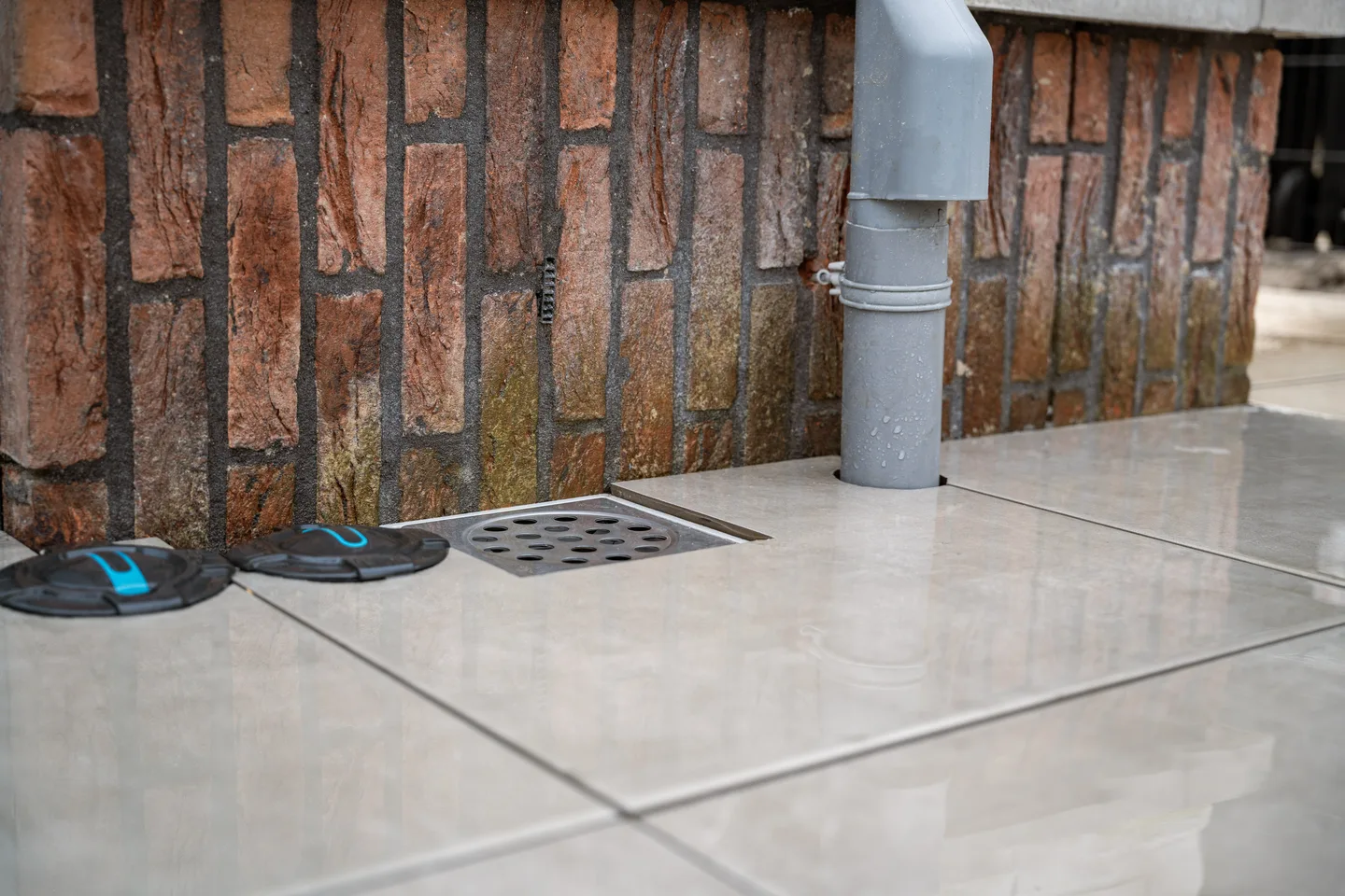 New patio beside a timber facade
