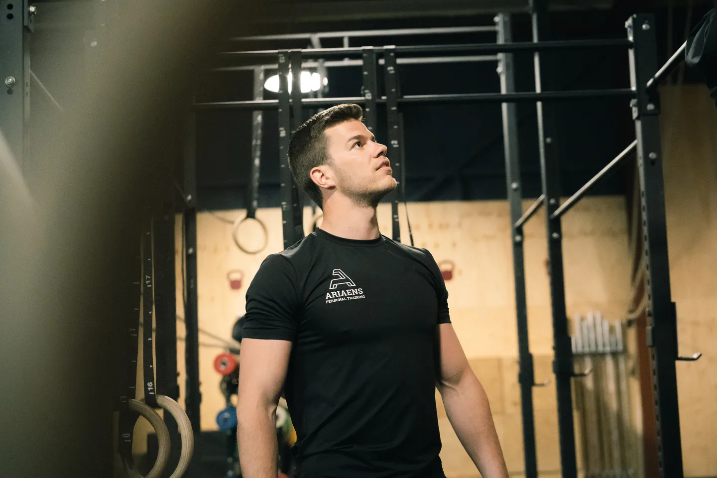 Portrait of a trainer in the training space